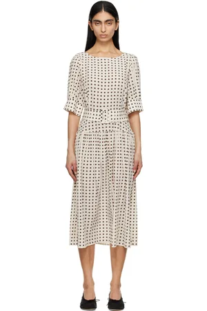 Caro Editions Off-White Bjorg Midi Dress