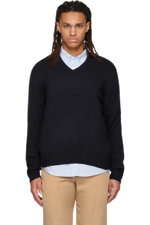 Vince Navy V-Neck Sweater