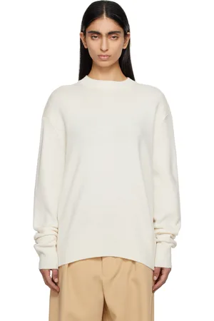 The Frankie Shop Off-White Rafaela Padded Knit Sweater