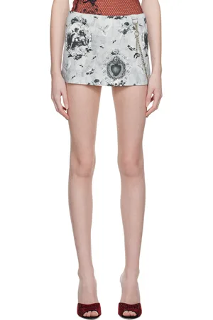 Miaou Gray Binx Miniskirt