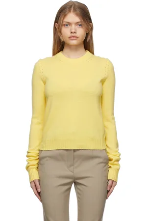 Sportmax Yellow Agitare Cashmere Crewneck