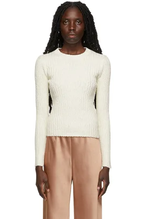 Vince Off-White Textured Rib Sweater