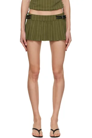 Miaou Khaki Reno Miniskirt