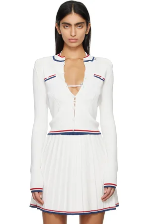 GCDS White Padded Cardigan