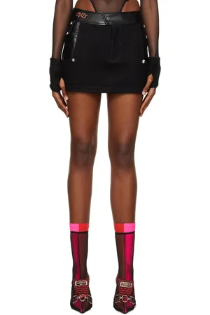 Didu Patchwork Faux-Leather Miniskirt