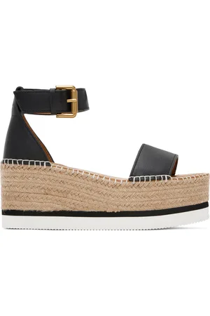 See by Chloé Black Glyn Espadrille Sandals