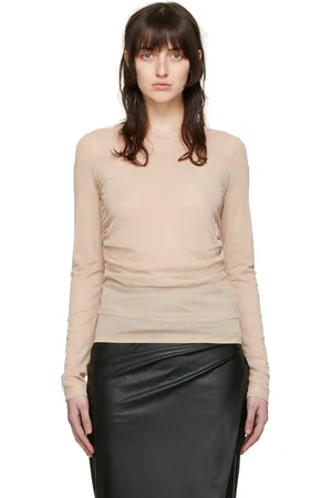 Helmut Lang SSENSE Exclusive Beige Long Sleeve T-Shirt