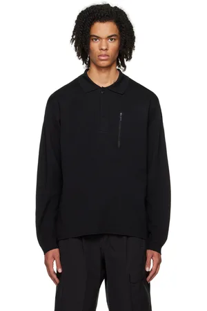 Descente Black Fusion Knit Polo