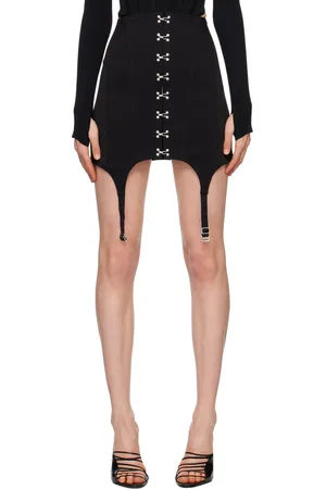 DION LEE Corset Garter Miniskirt