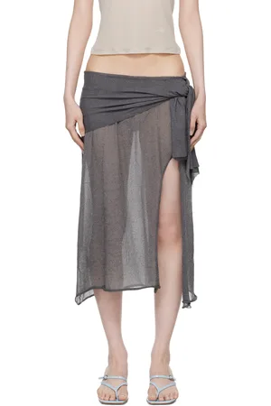 Paloma Wool Gray Dakota Midi Skirt