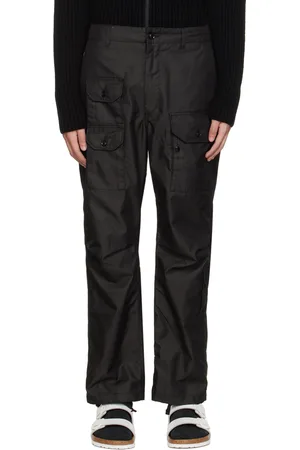 ENGINEERED GARMENTS Black Flight Cargo Pants