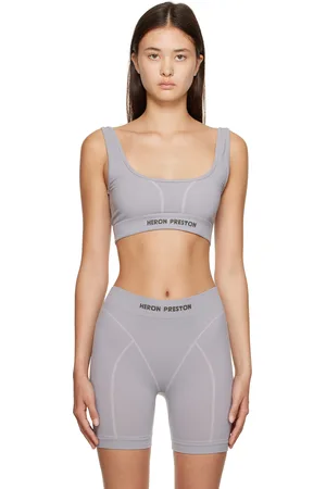 Heron Preston Gray Active Bra