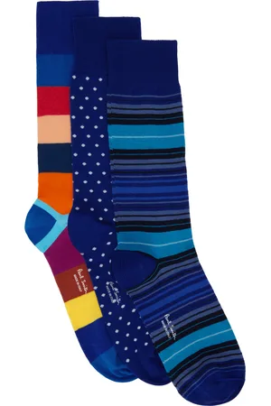 Paul Smith Three-Pack Multicolor Cotton Socks