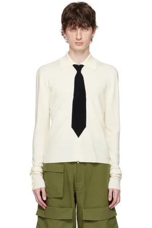 Spencer Badu Off-White Knitted Uniform Polo