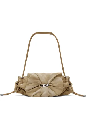 Diesel Beige Scrunch-D Shoulder S Bag