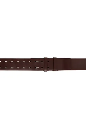 DRIES VAN NOTEN Brown Leather Belt