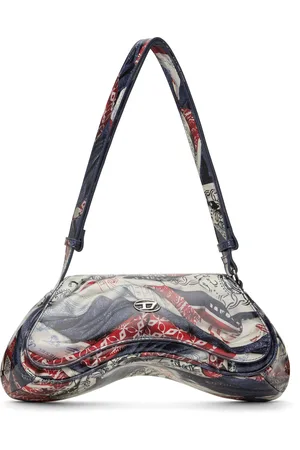 Diesel Off-White & Red Play Crossbody Bag