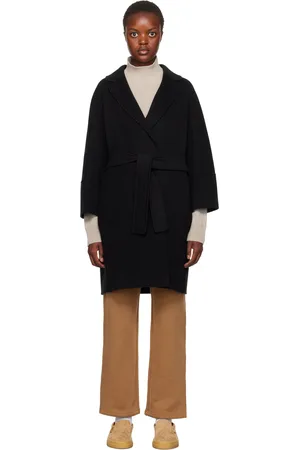 Max Mara Black Arona Coat