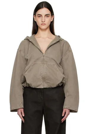 Acne Studios Gray Heavy Twill Bomber Jacket