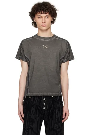 THUG CLUB Gray Battle Turtle Mesh T-shirt
