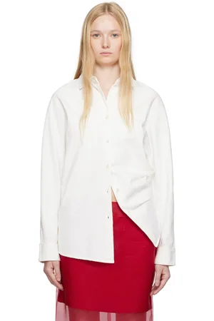 DRIES VAN NOTEN Off-White Buttoned Denim Shirt