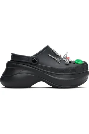 Balenciaga Black Crocs Edition Jibbitz Mules