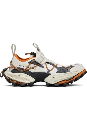 Balenciaga Beige & Orange Hike Sneakers