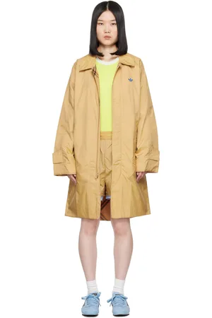 WALES BONNER Beige adidas Originals Edition Embroidered Logo Reversible Coat
