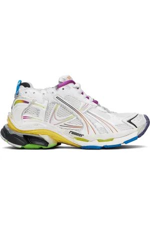 Balenciaga White & Multicolor Runner Gradient Sneakers