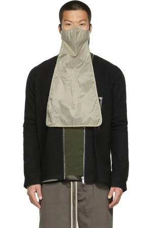 Rick Owens Grey Nylon Long Mask