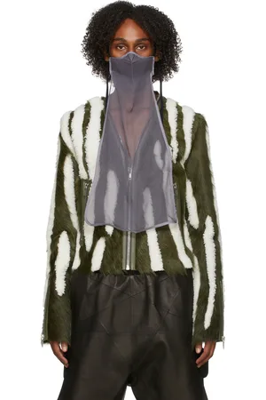 Rick Owens Purple Silk Long Mask