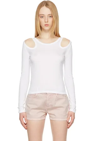 Stella McCartney White Cut-Out T-Shirt