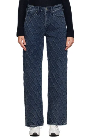 RAG&BONE Blue Logan Quilted Jeans