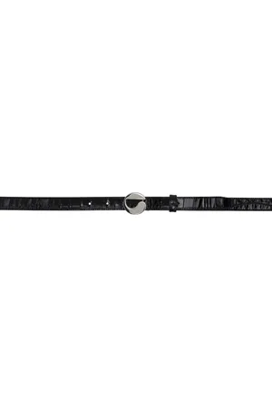 COPERNI Croco Logo Skinny Belt
