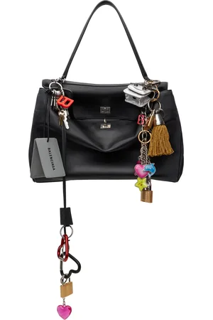 Balenciaga Black Charms Rodeo Large Bag