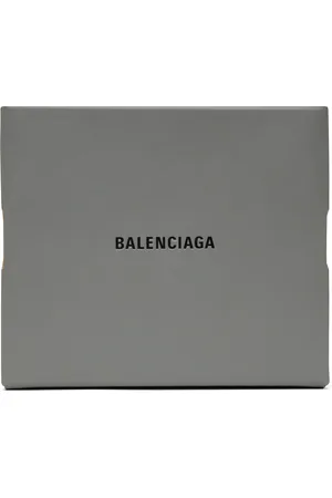 Balenciaga Gray Shopper Sneaker Box Clutch