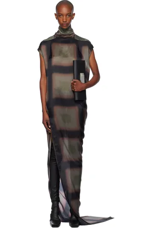 Rick Owens Brown Porterville Edfu T Maxi Dress