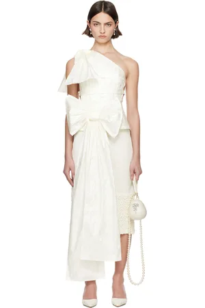 SUPER YAYA SSENSE Exclusive Bridal Capsule Beatrice Bow Top