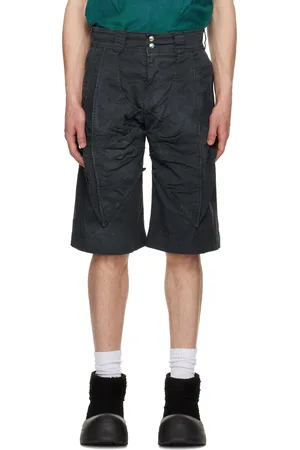 YAKU Gray Cocoon Shorts