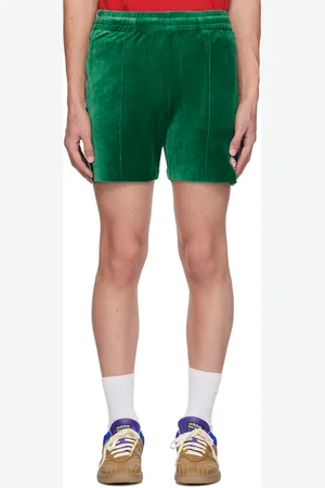 Casablanca Green Velour Shorts