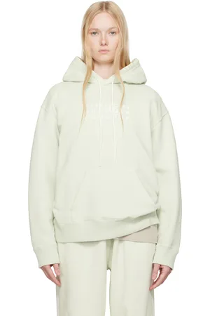 Maison Margiela Green Unbrushed Sweat Jersey Hoodie