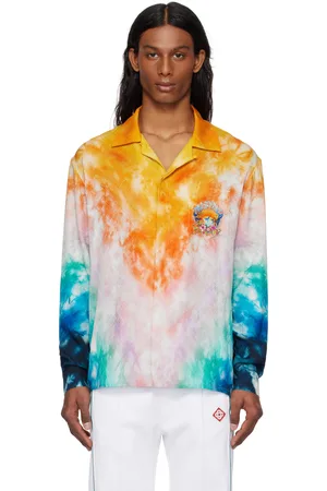 Casablanca Multicolor Surf Trip Long Sleeve Silk Shirt