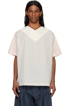 SC103 SSENSE Exclusive White & Black Alps Top