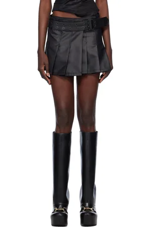 JUNYA WATANABE Twill Calendering Treated Miniskirt