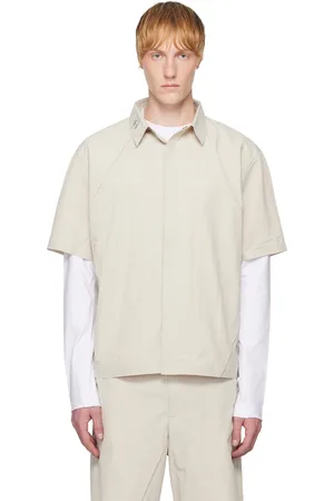 HELIOT EMIL Beige Marl Shirt