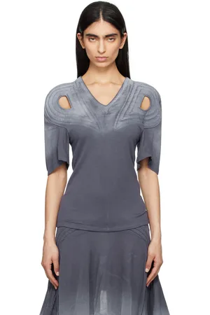 Kiko Kostadinov Navy Celritatem Padded T-shirt