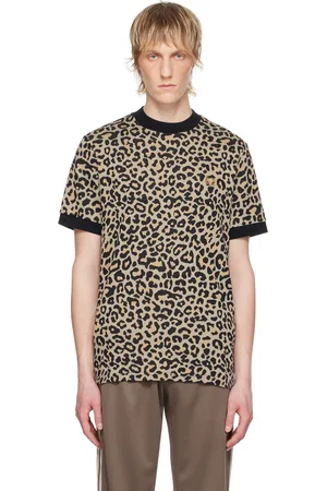 Fred Perry Beige Leopard T-Shirt