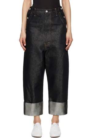 JUNYA WATANABE Cotton Cupro Glitter Denim Jeans