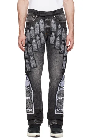 Who Decides War Black Patch Jeans