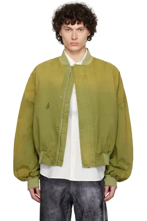 J.W.Anderson Green Relaxed Cotton Bomber Jacket